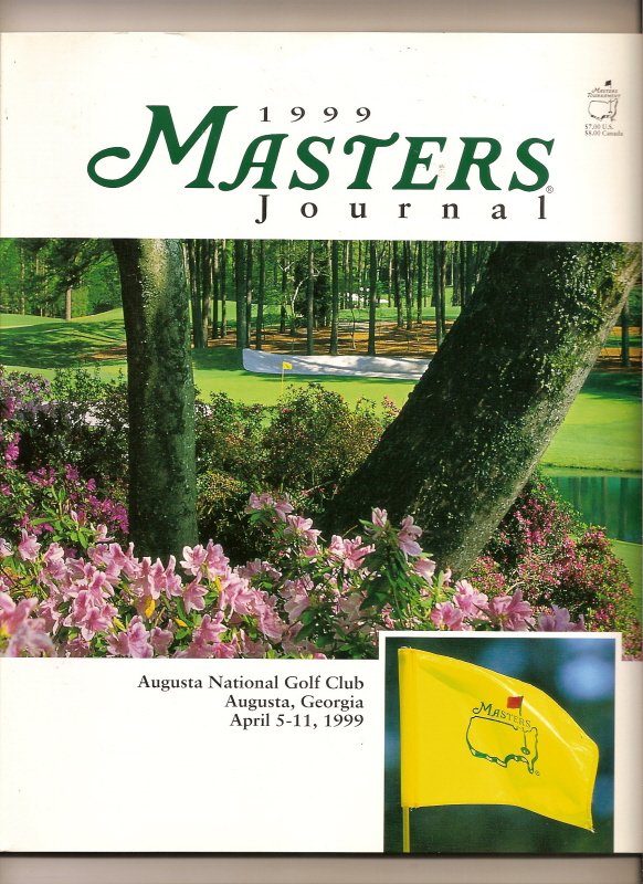 1999 Masters Golf program Olazabal Augusta Georgia