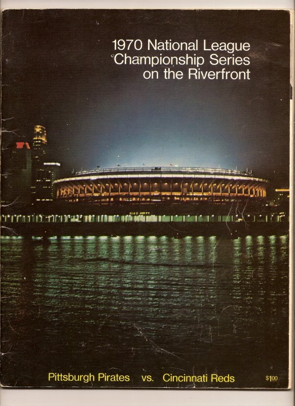 1970 NLCS game program Pirates @ Reds NL Championship
