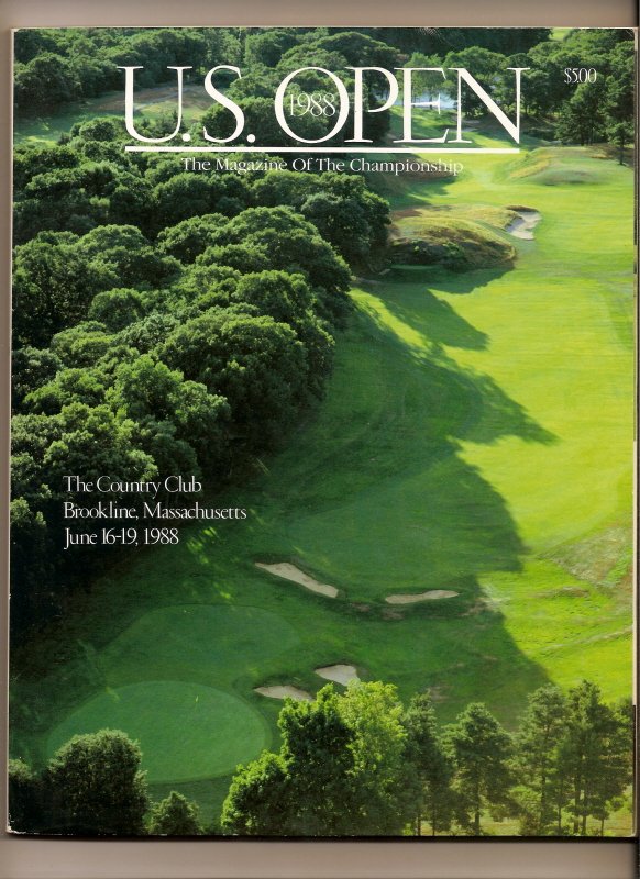1988 US Open Golf program Curtis Strange Brookline
