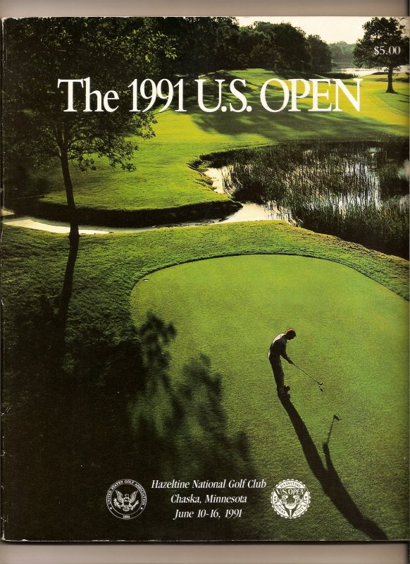 1991 US Open Golf Championship program Payne Stewart