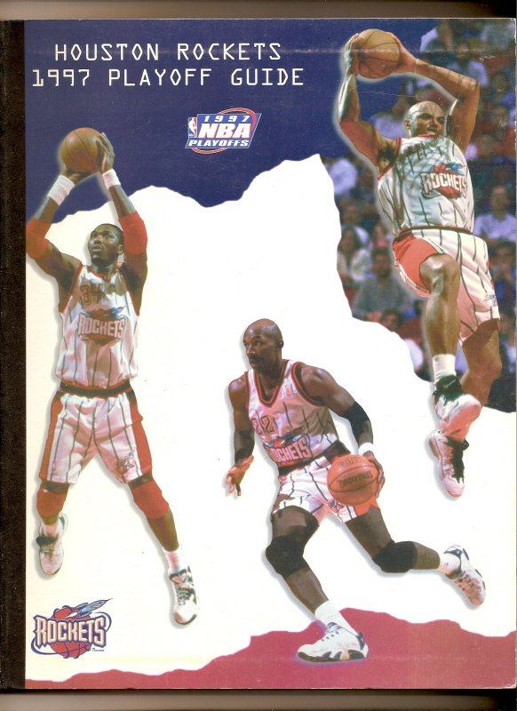 1997 Houston Rockets Playoff Media Guide NBA
