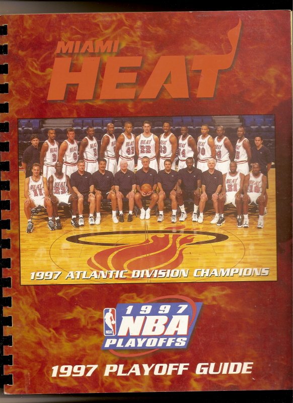 1997 Miami Heat Playoff Media Guide NBA