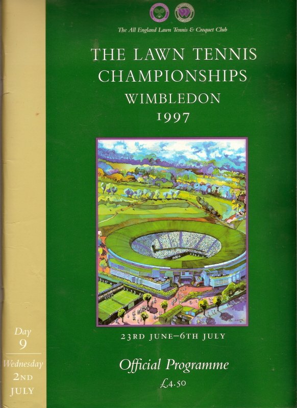1997 Wimbledon Tennis Program