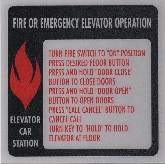 Image 0 of FSP2-AC PHASE II FIRE SIGN CAR STATION 6X6