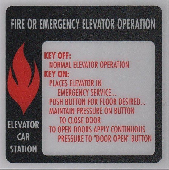 FSP2-C PHASE II FIRE SIGN CAR STATION 6X6