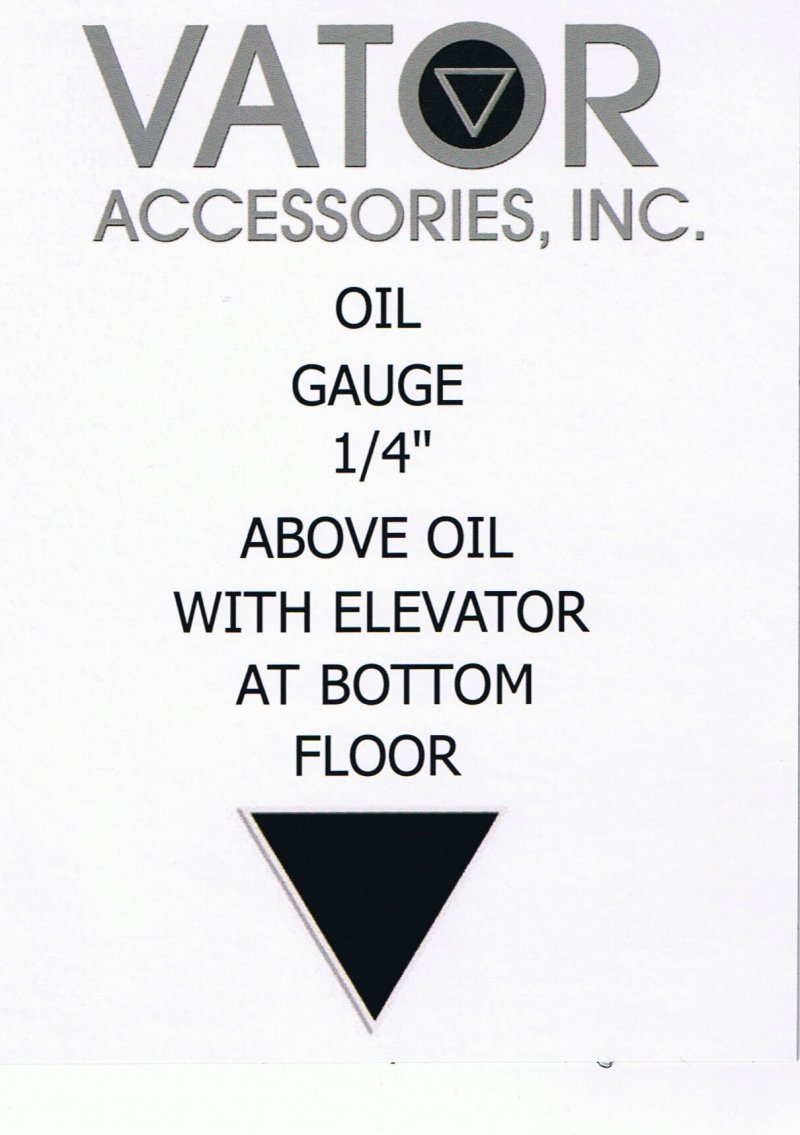 Image 0 of Magnet - Oil Gauge 1/4'' Above Oil (4.25'' W x 5.5'' L)