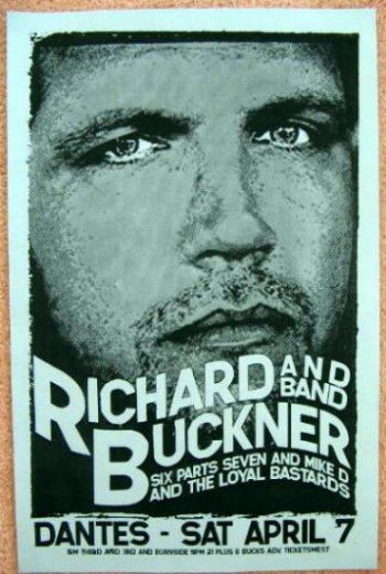 Image 0 of Buckner RICHARD BUCKNER Portland Oregon 2007 Gig Concert POSTER