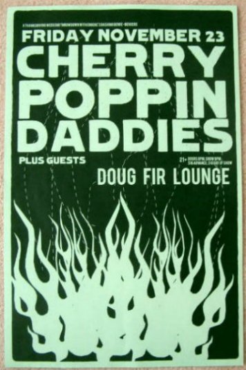 Image 0 of CHERRY POPPIN DADDIES 2007 Gig POSTER Portland Oregon Concert 
