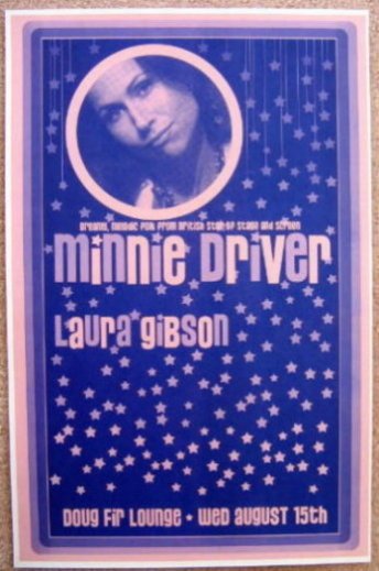 Image 0 of Driver MINNIE DRIVER 2007 Gig POSTER Portland Oregon Concert