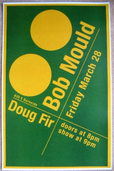 Image 0 of Mould BOB MOULD Husker Du 2008 Gig  POSTER Portland Oregon Concert