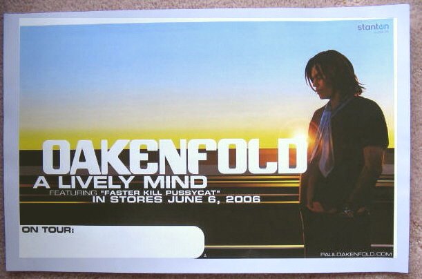 Image 0 of Oakenfold PAUL OAKENFOLD POSTER A Lively Mind Album 11x17