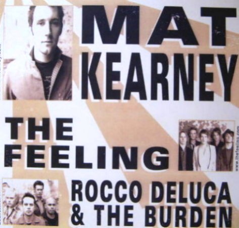 Image 1 of Kearney MAT KEARNEY / THE FEELING / ROCCO DeLUCA 2007 Gig POSTER Oregon Concert 