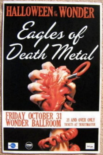 Image 0 of EAGLES OF DEATH METAL 2008 Gig POSTER Portland Oregon Concert (Version 1)