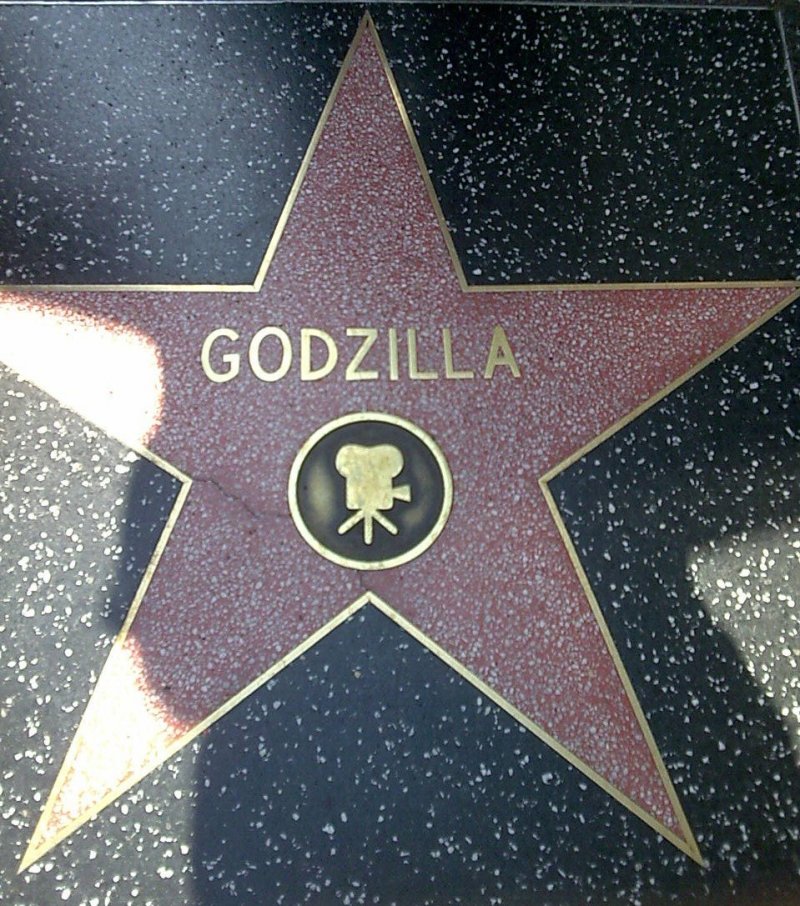 Godzilla's star in Hollywood