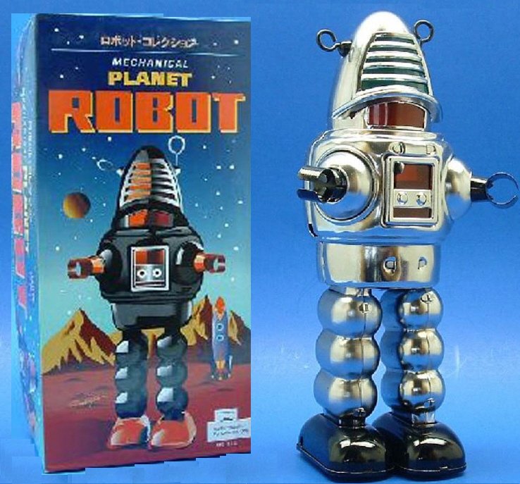 Planet Robot Wind-up Tin Robot