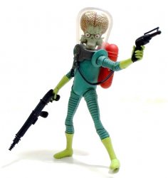 Mezco Toyz Mars Attacks Martian Commander 6-inch figure - Hard to 