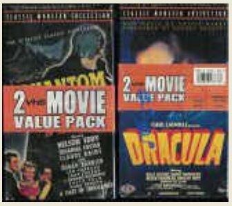 Dracula/Phantom 2-Pak VHS