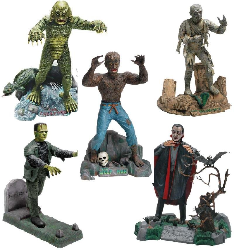 Revell Universal Monsters Set of 5 model kits - LONG SOLD OUT & NOT ...