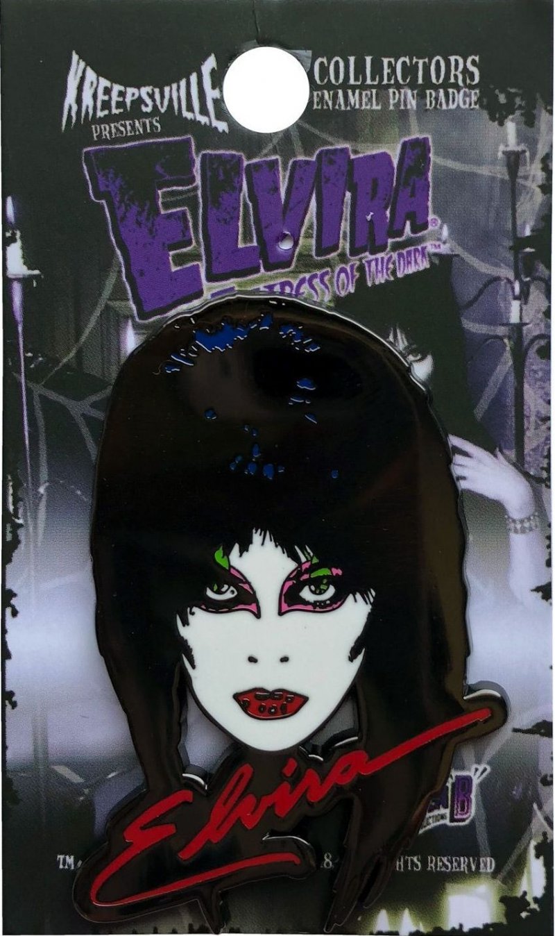 1980s-Style Elvira Enamel Pin