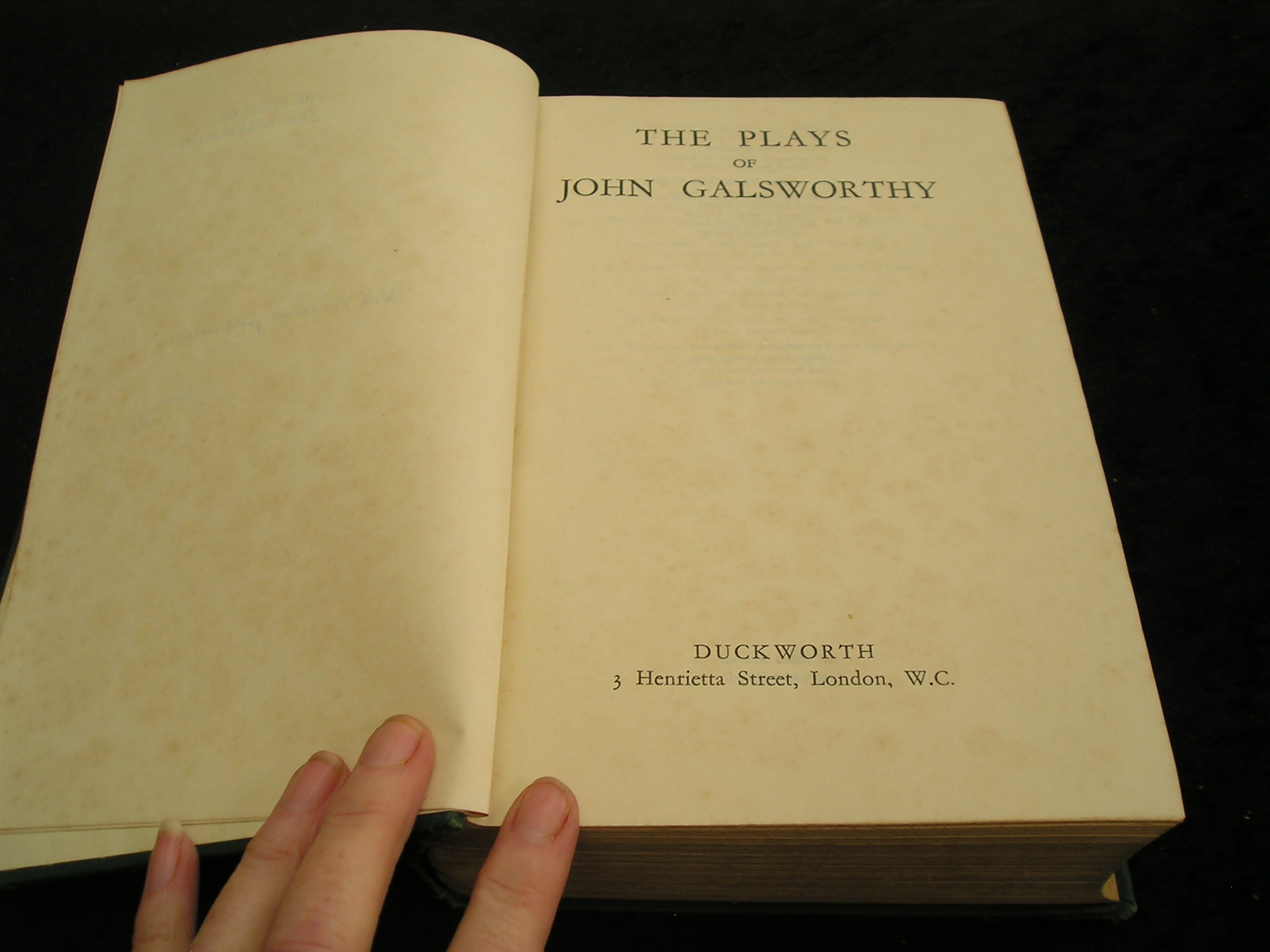Image 0 of The Plays of John Galsworthy