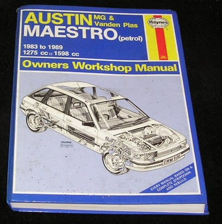 Austin, MG & Vanden Plas Maestro 1983 to 1989 Owners Workshop Manual