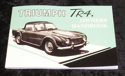 Image 0 of Triumph TR4 Owners Handbook