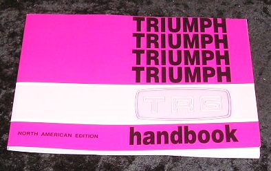 Image 0 of Triumph TR6 Handbook North American Edition