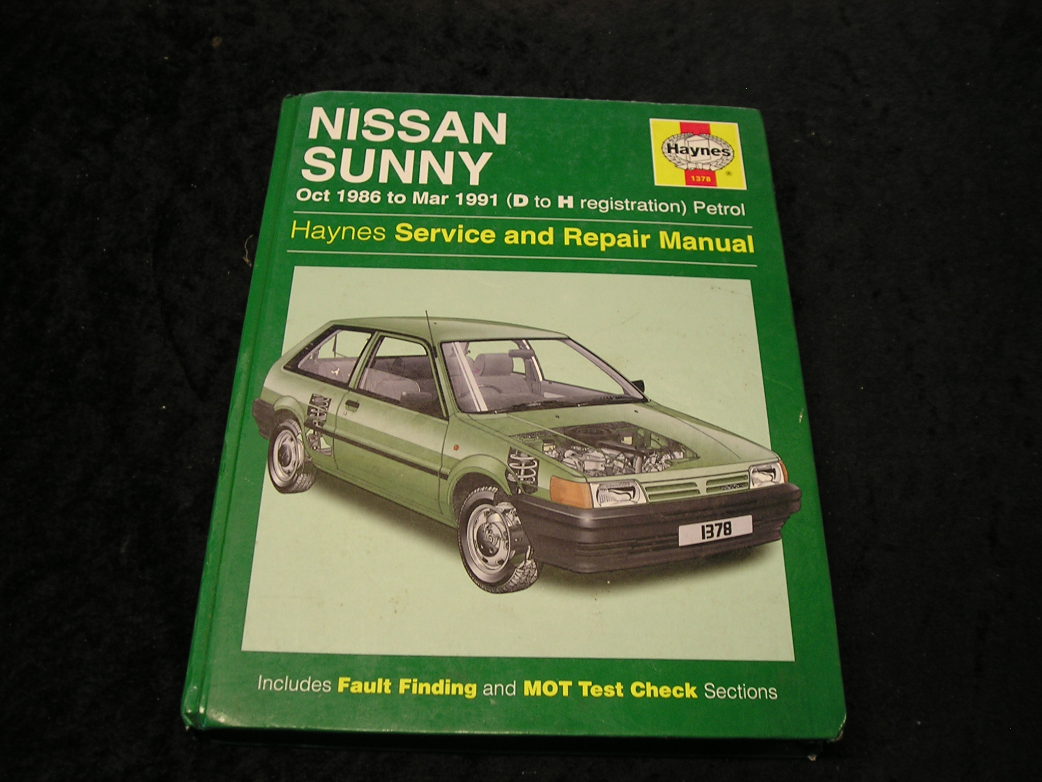 Nissan Sunny Oct 1986 to Mar 1991 (D to H Registration) Petrol Service and Repai