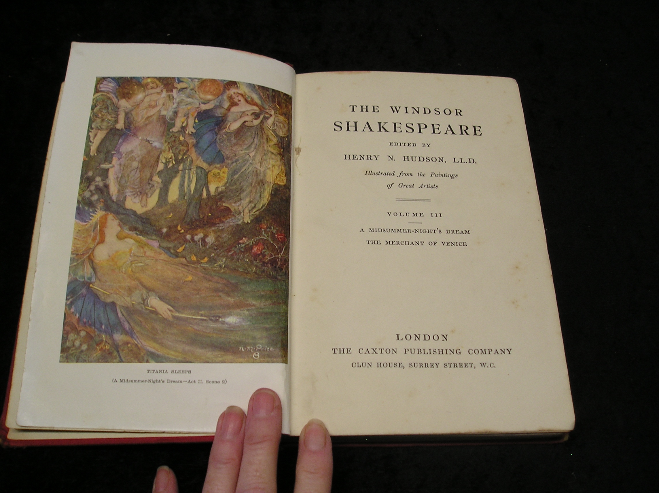 Image 0 of The Windsor Shakespeare Vol III A Midsummer Night's Dream; The Merchant of Venic