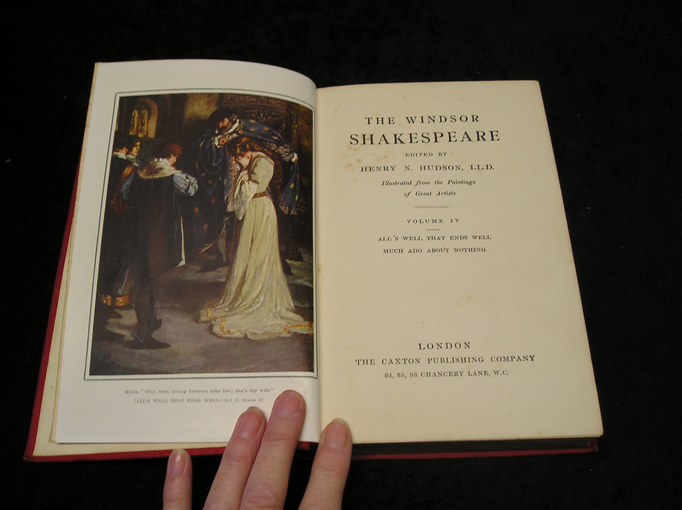 Image 0 of The Windsor Shakespeare Vol IV All's Well That ends Well; Much ado About Nothing