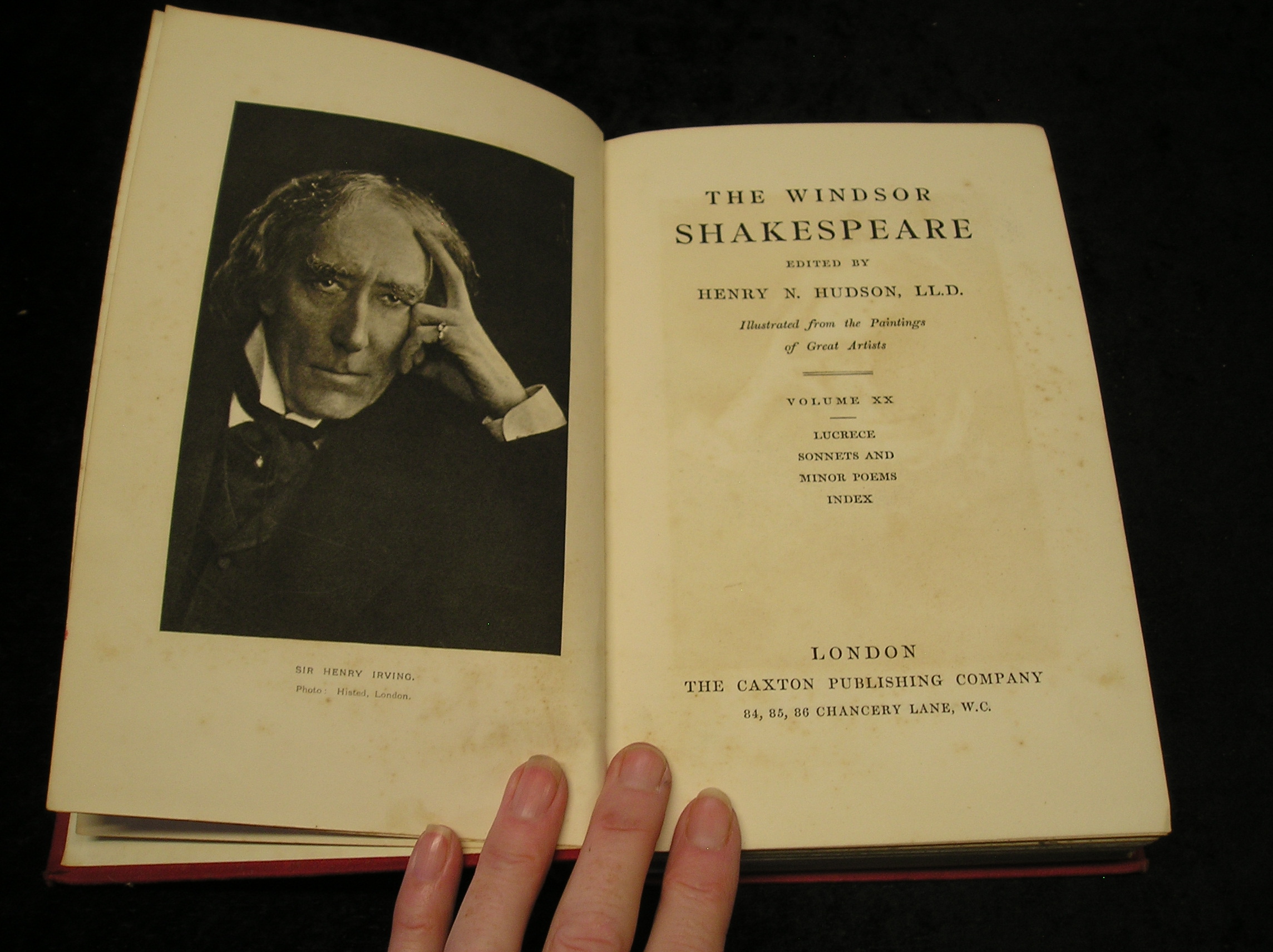 Image 0 of The Windsor Shakespeare Vol XX Lucrece; Sonnets and Minor Poems; Index