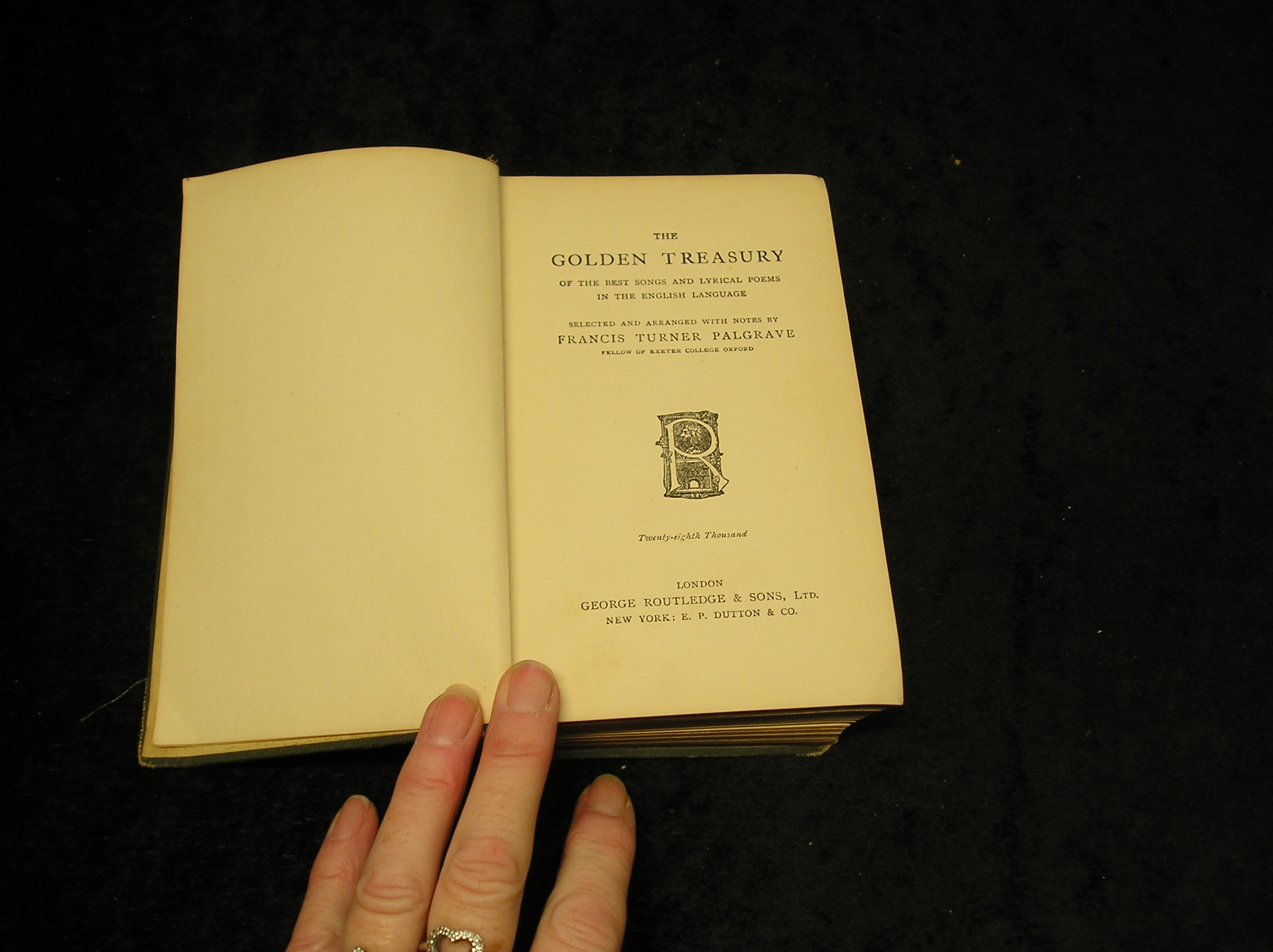 Image 0 of The Golden Treasury of The Best Songs and Lyrical Poems in the English Language
