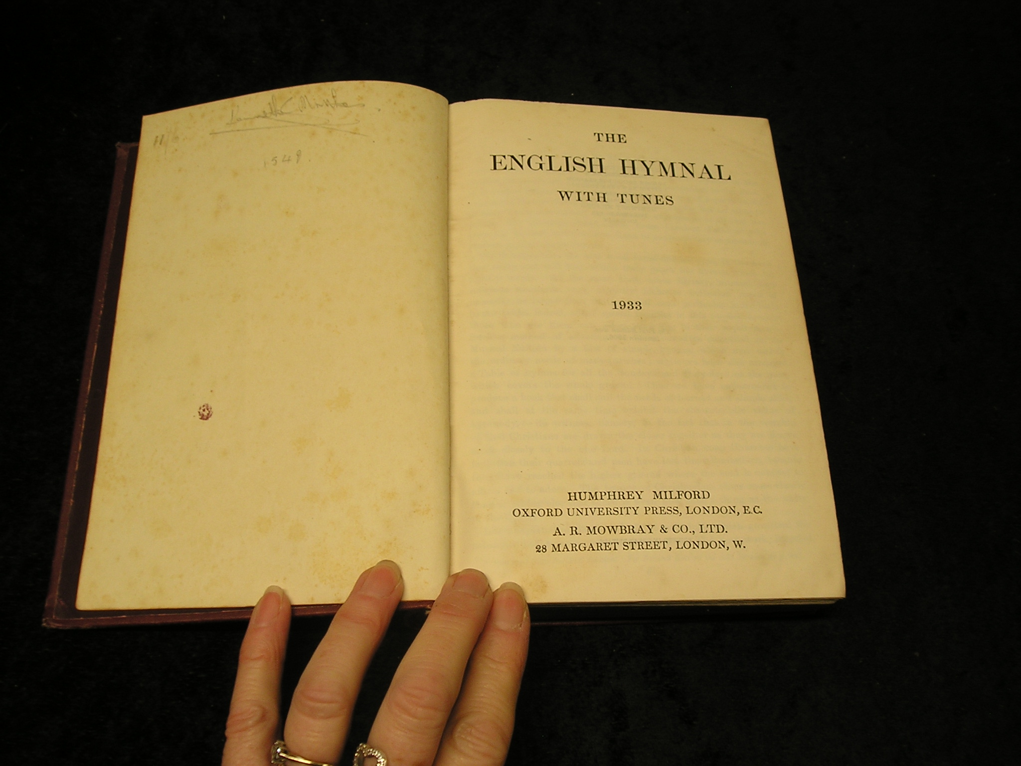 Image 0 of The English Hymnal with Tunes