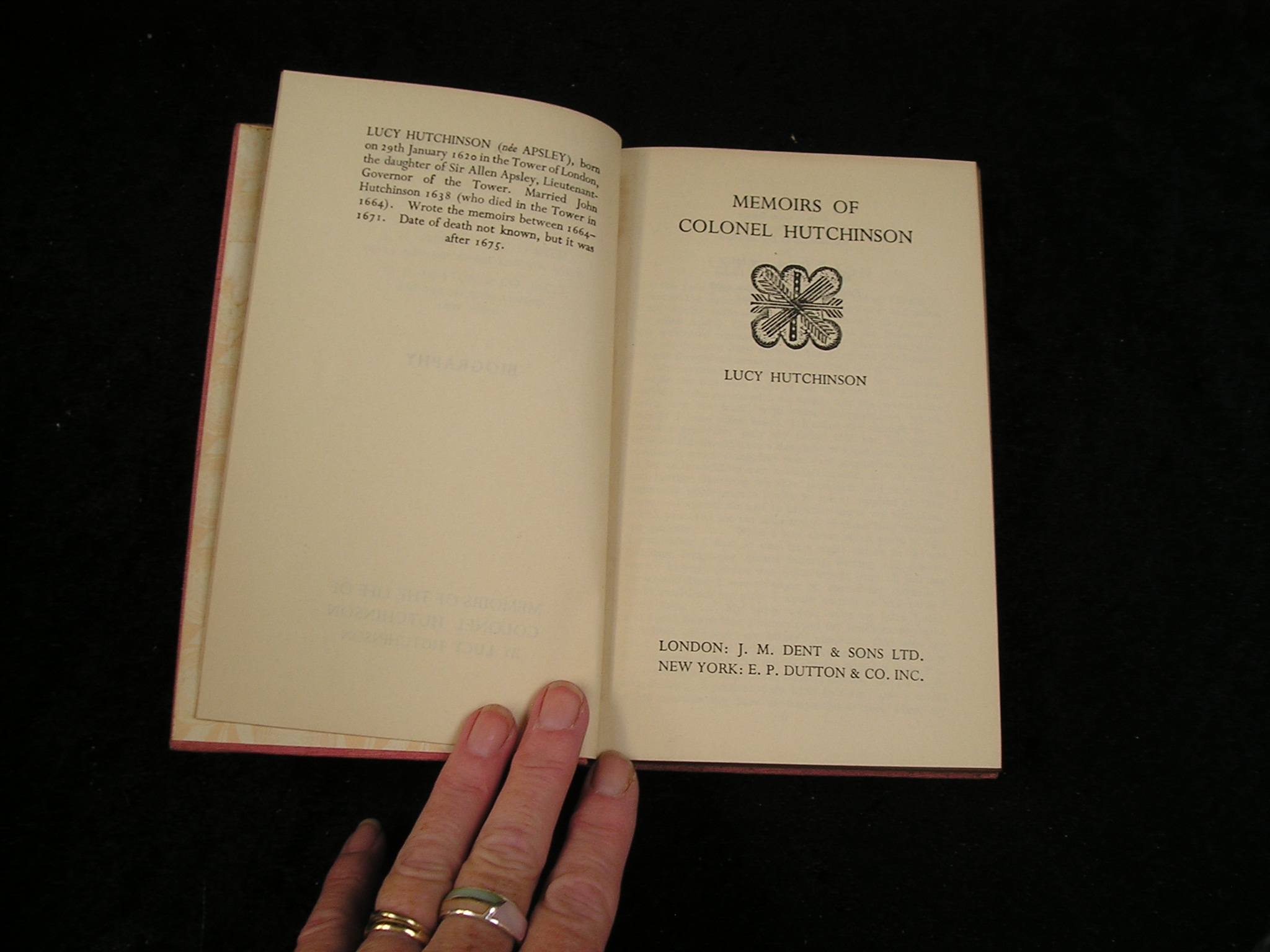 Image 0 of Memoirs of Colonel Hutchinson
