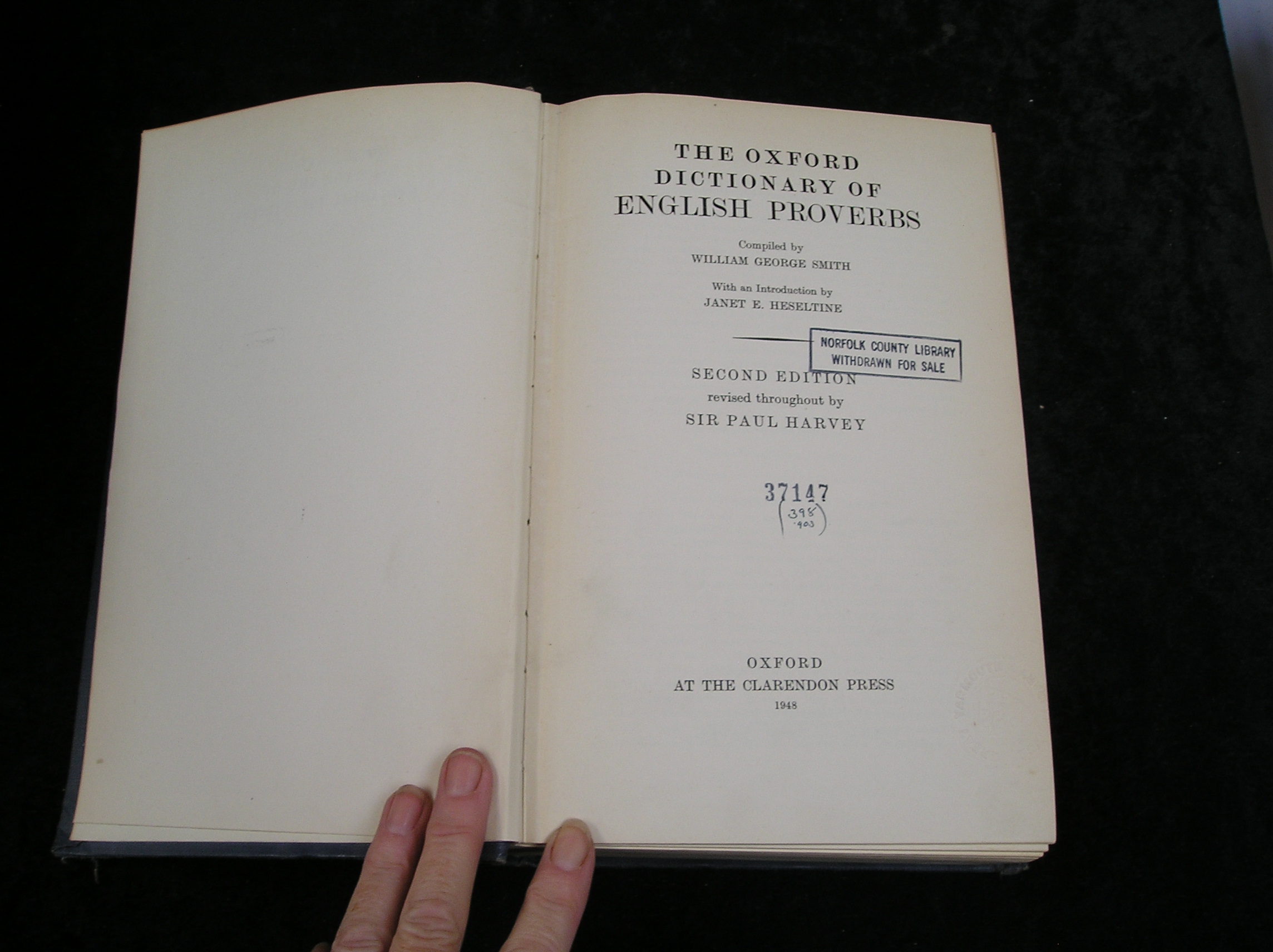 Image 0 of The Oxford Dictionary of English Proverbs