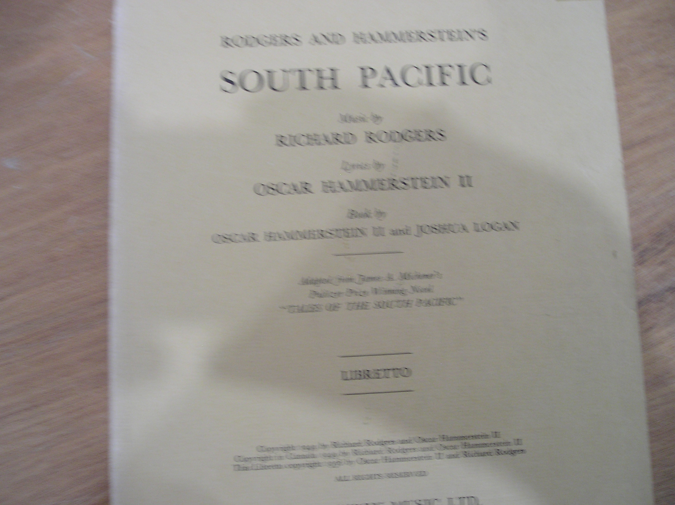 Image 0 of Rodgers & Hammerstein's South Pacific