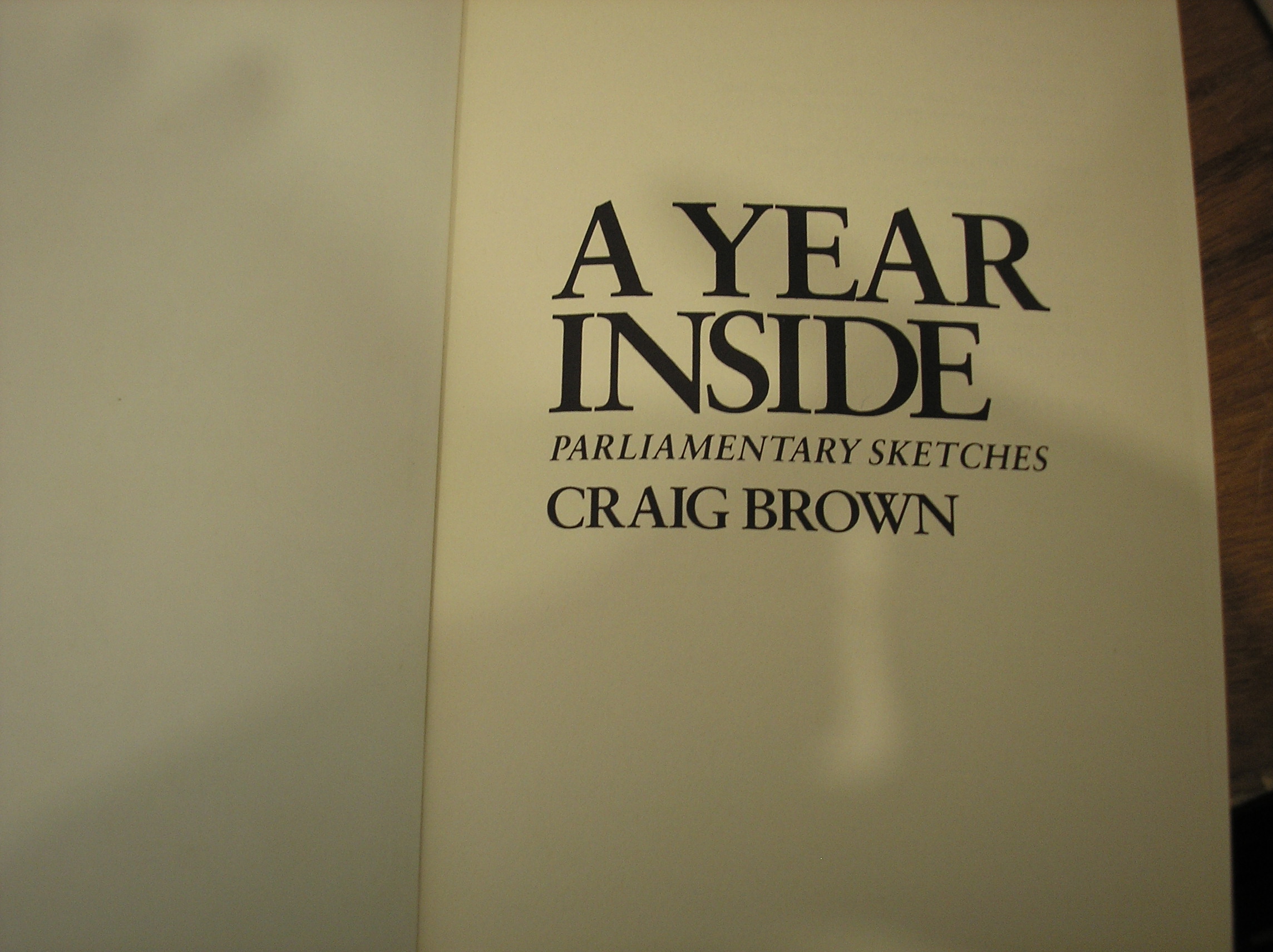 A Year Inside Parliamentary Sketches