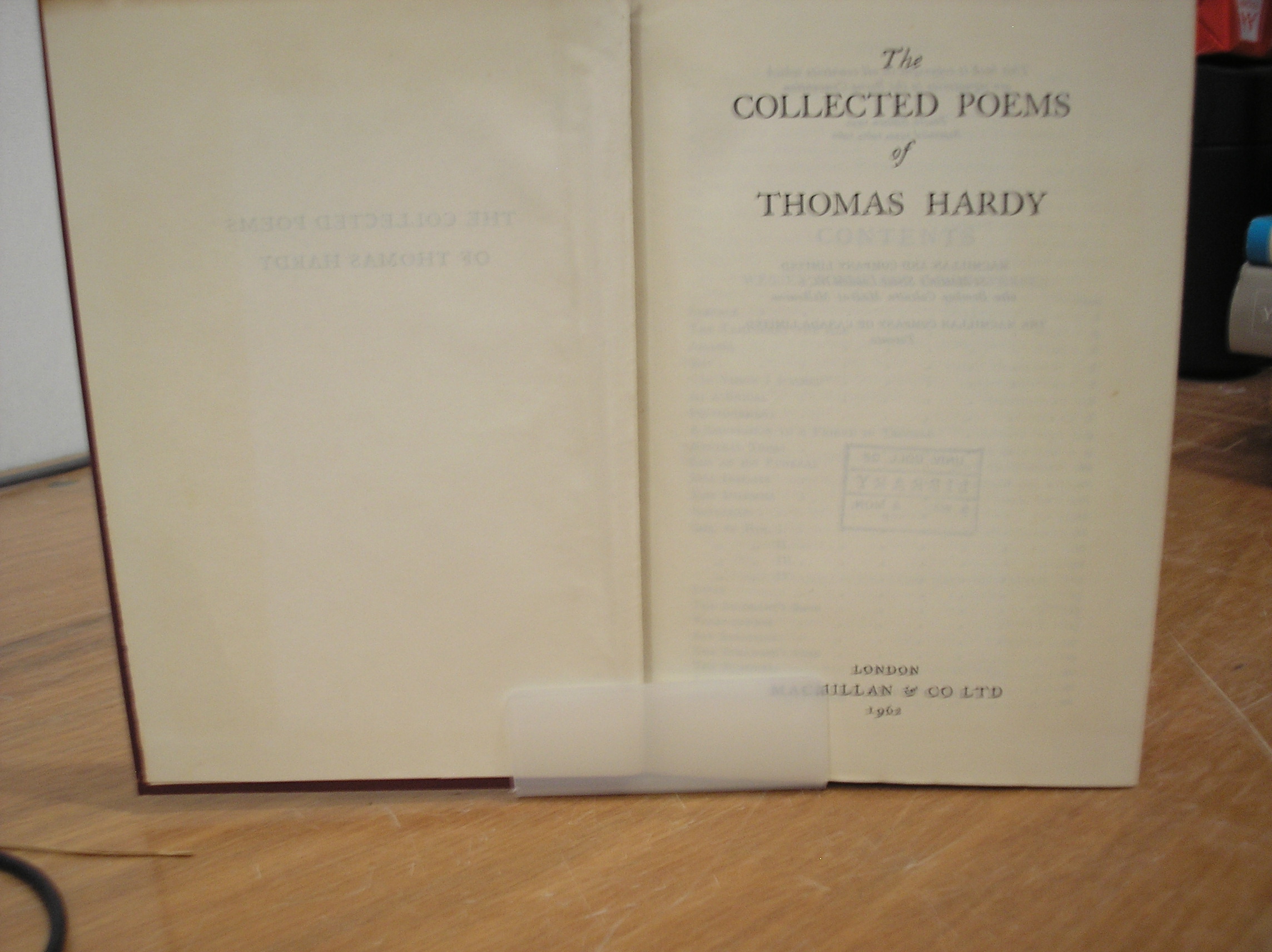 Image 0 of Collected Poems of Thomas Hardy
