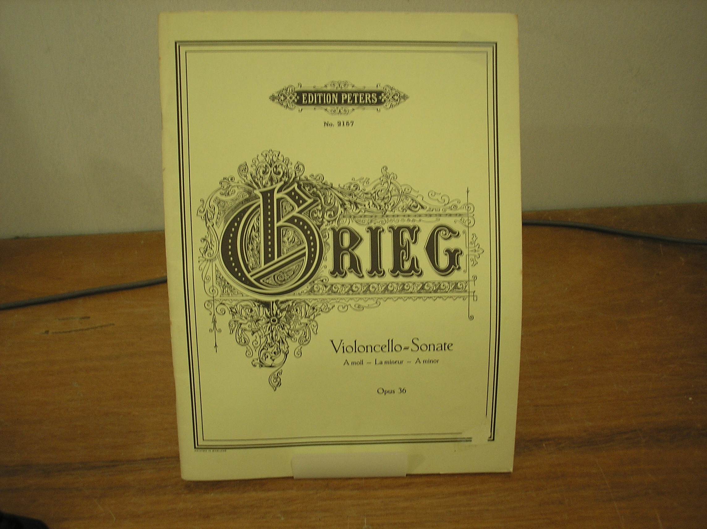 Image 0 of Sonata Opus 36 A Minor Violoncello and Piano