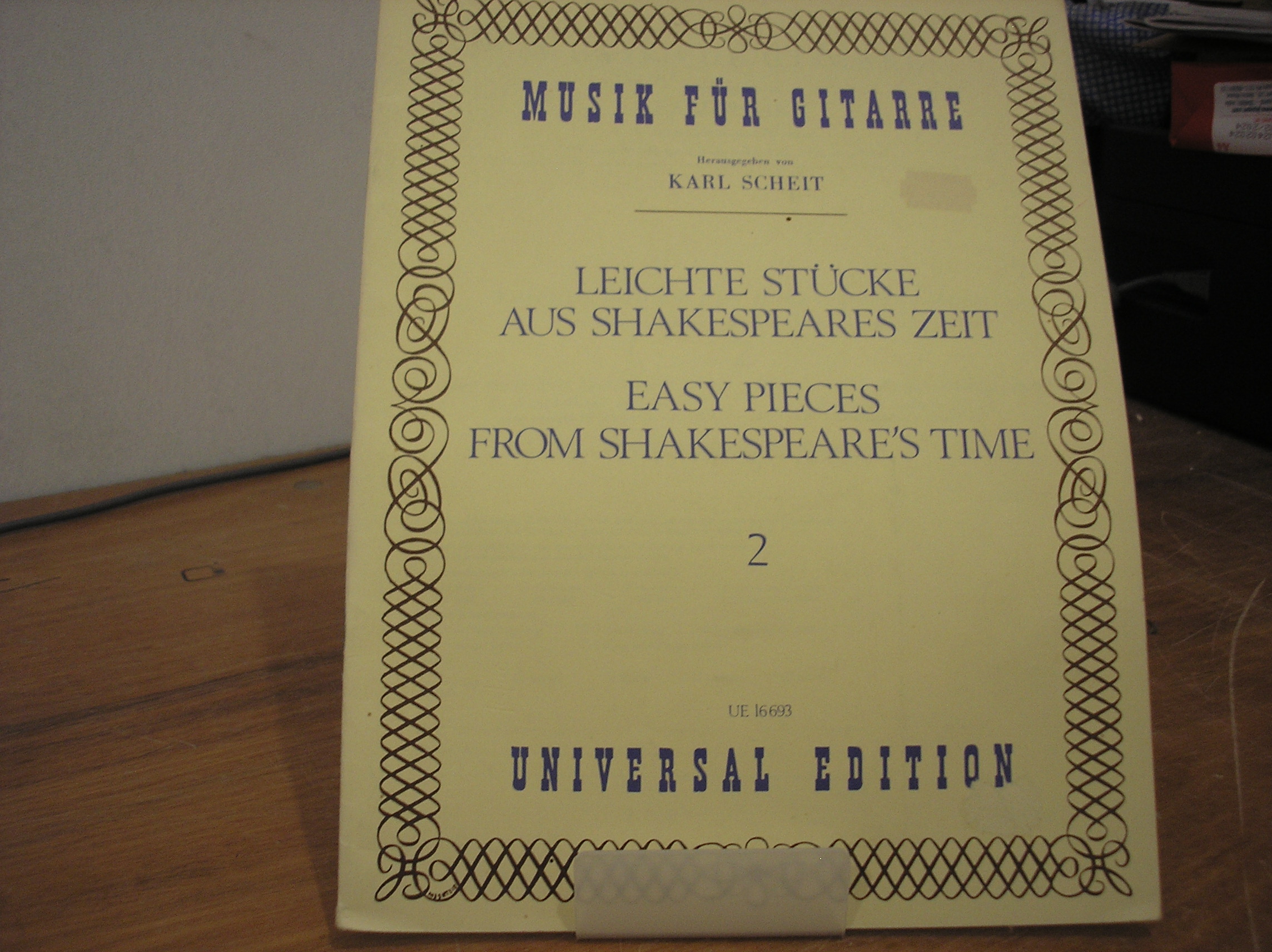 Image 0 of Musik Fur Gitarre Easy Pieces From Shakespeare's Time 2
