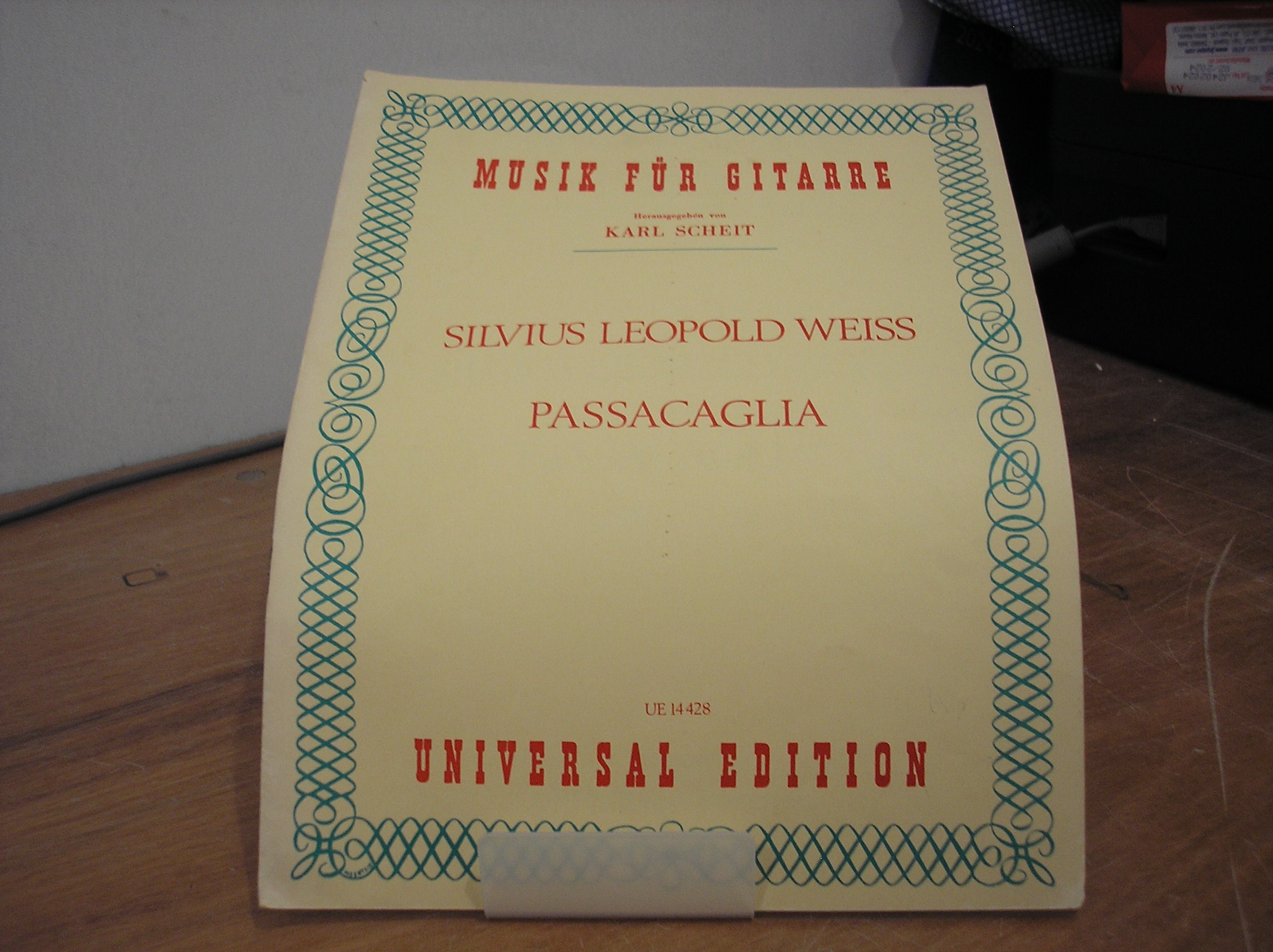 Image 0 of Passacaglia Musik Fur Gitarre