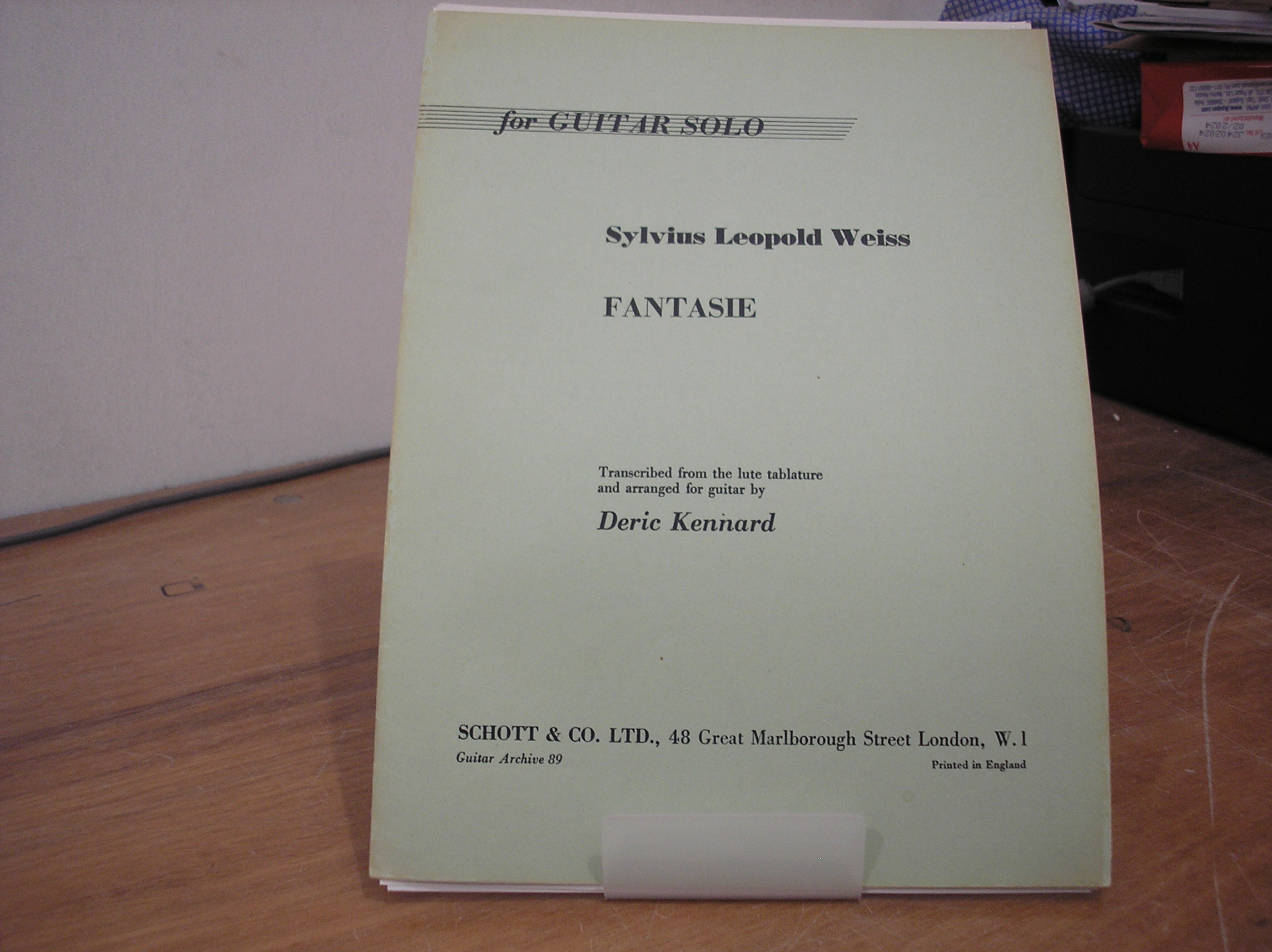 Image 0 of Fantasie for Guitar Solo