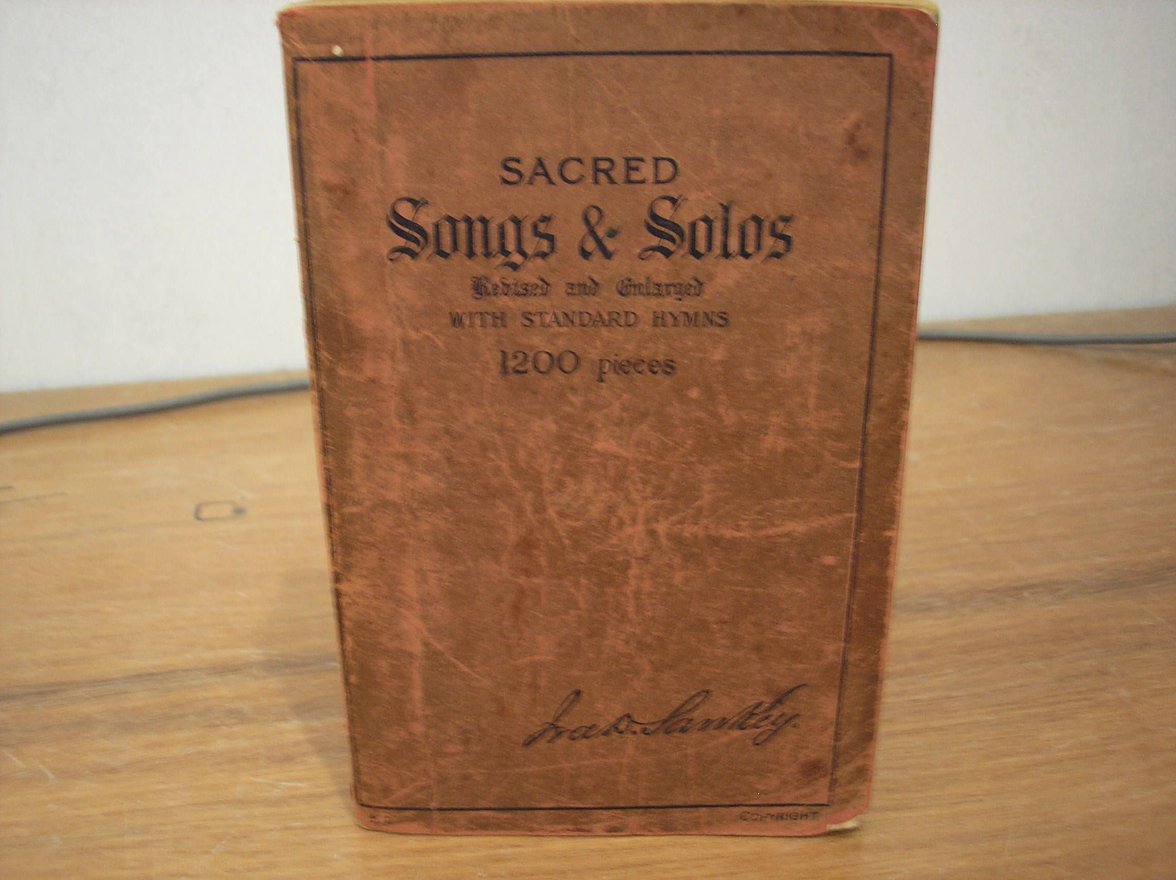 Image 0 of Sacred Songs and Solos: Revised and Enlarged with Standard Hymns 1200 Pieces