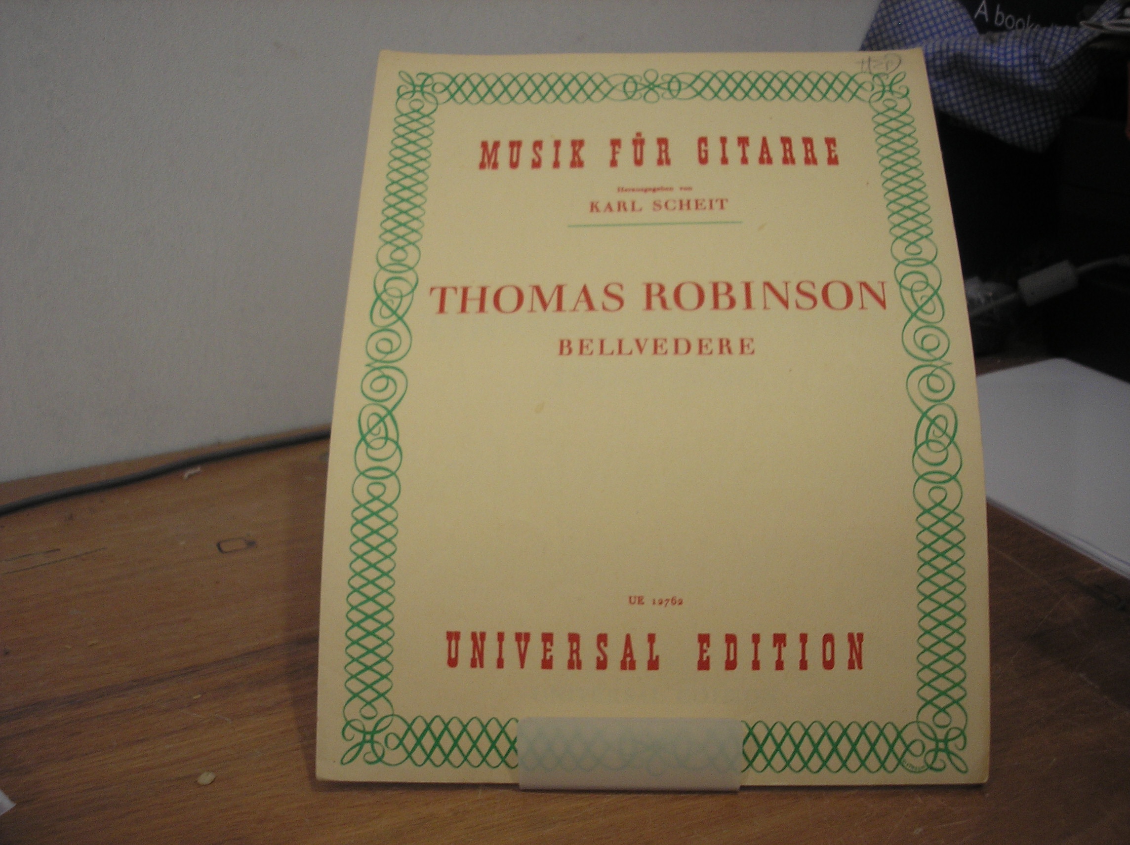 Image 0 of Musik Fur Gitarre Thomas Robinson Bellvedere