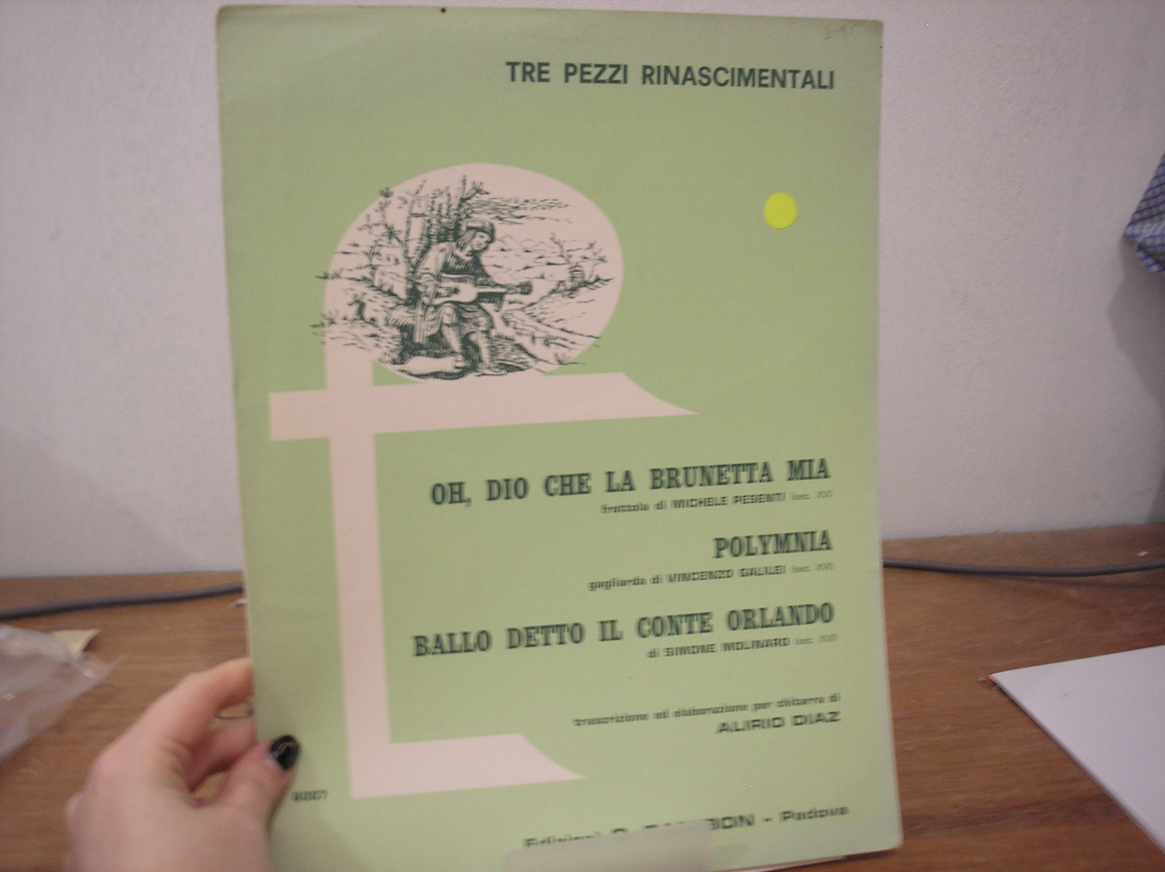 Image 0 of Tre Pezzi Rinascimentali - Oh, Dio Che La Brunetta Mia, Polymnia, Ballo Detto Il