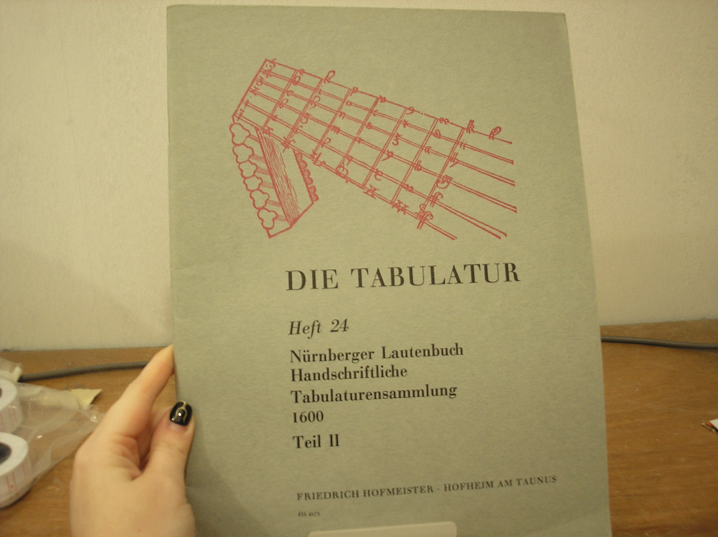 Image 0 of Die Tabulatur Heft 24 Teil II