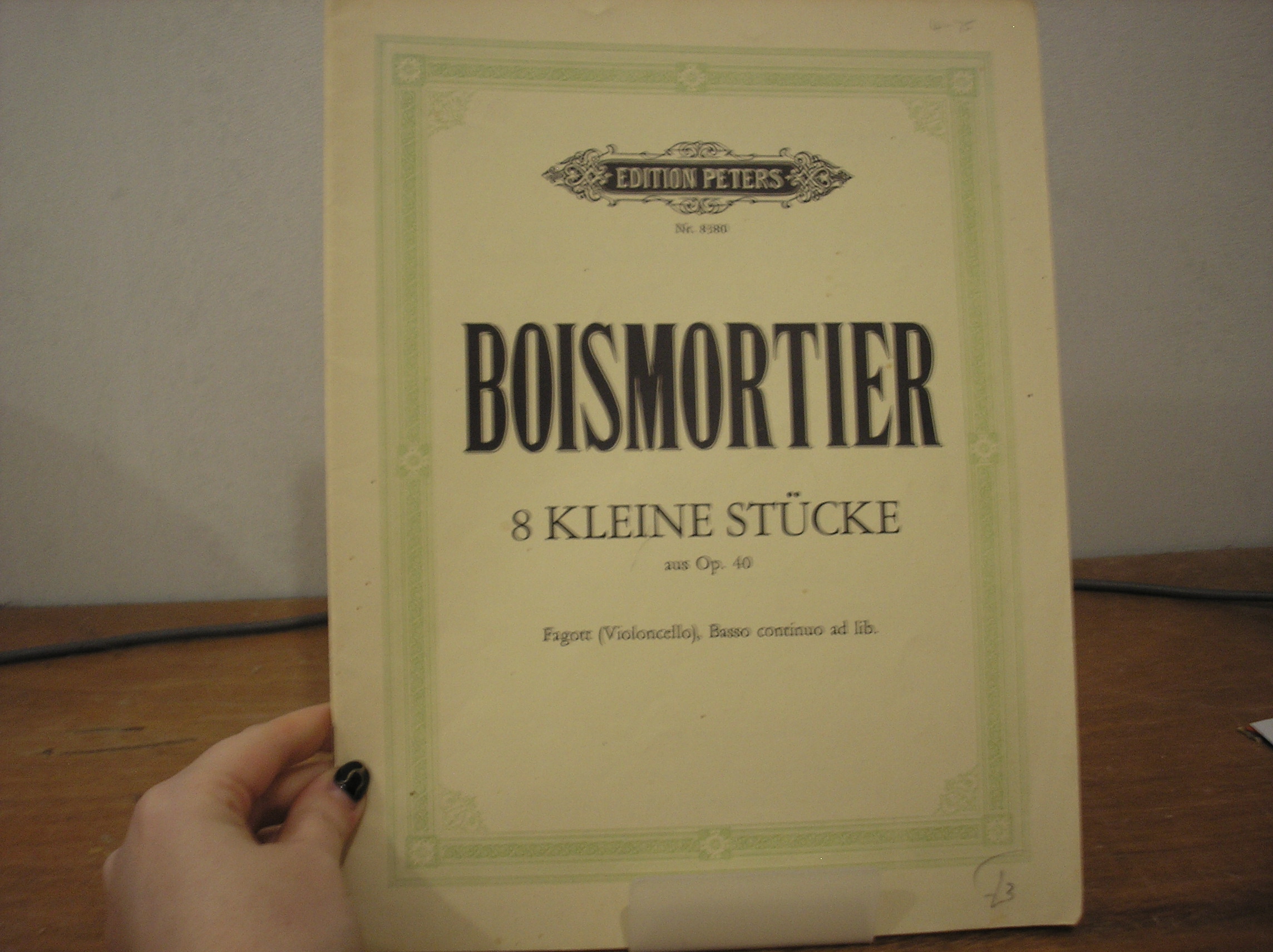 Image 0 of Boismortier: 8 Kleine Stucke Op 40