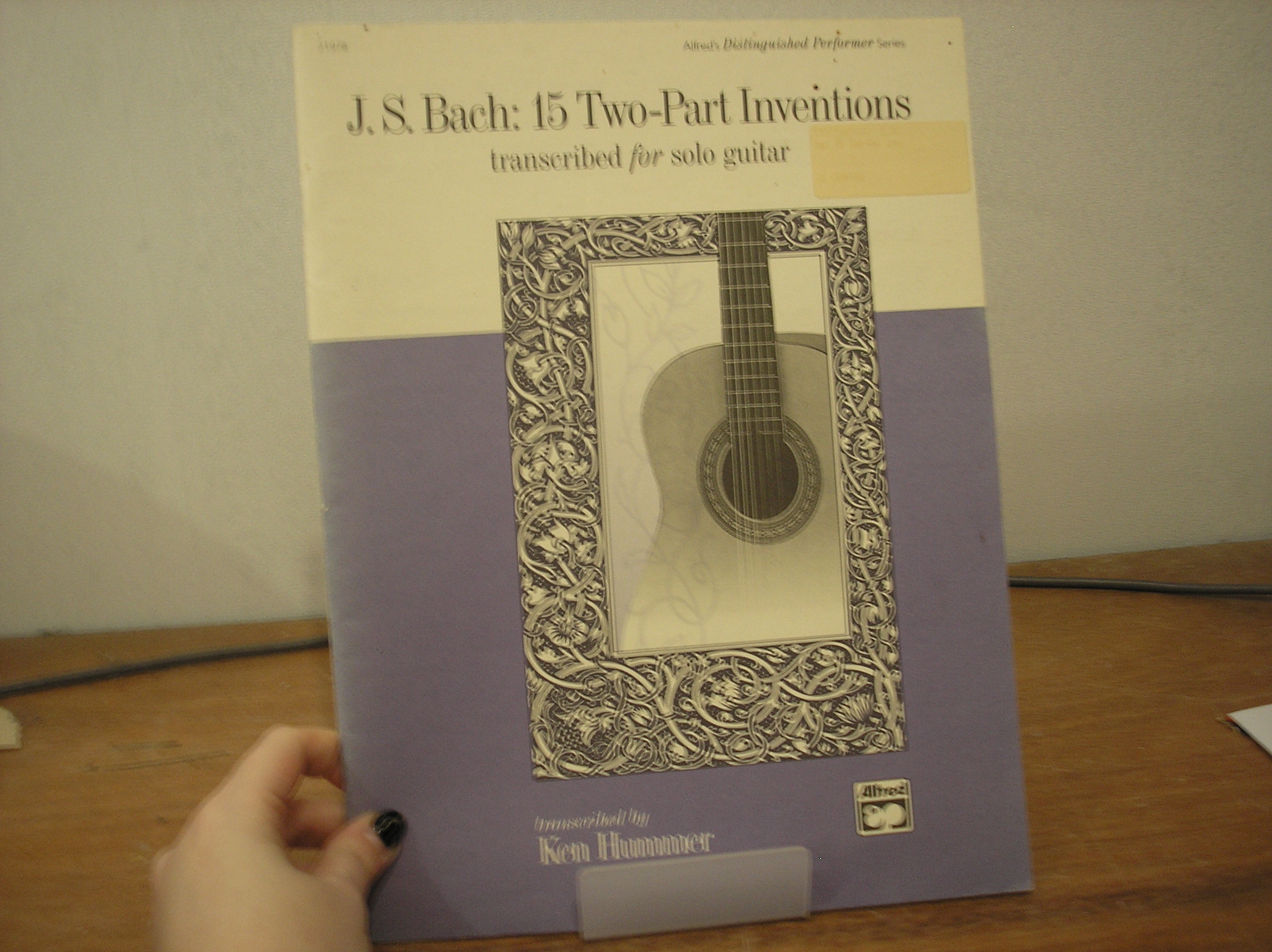 Image 0 of Bach: 15 Two-Part Inventions transcribed for solo guitar