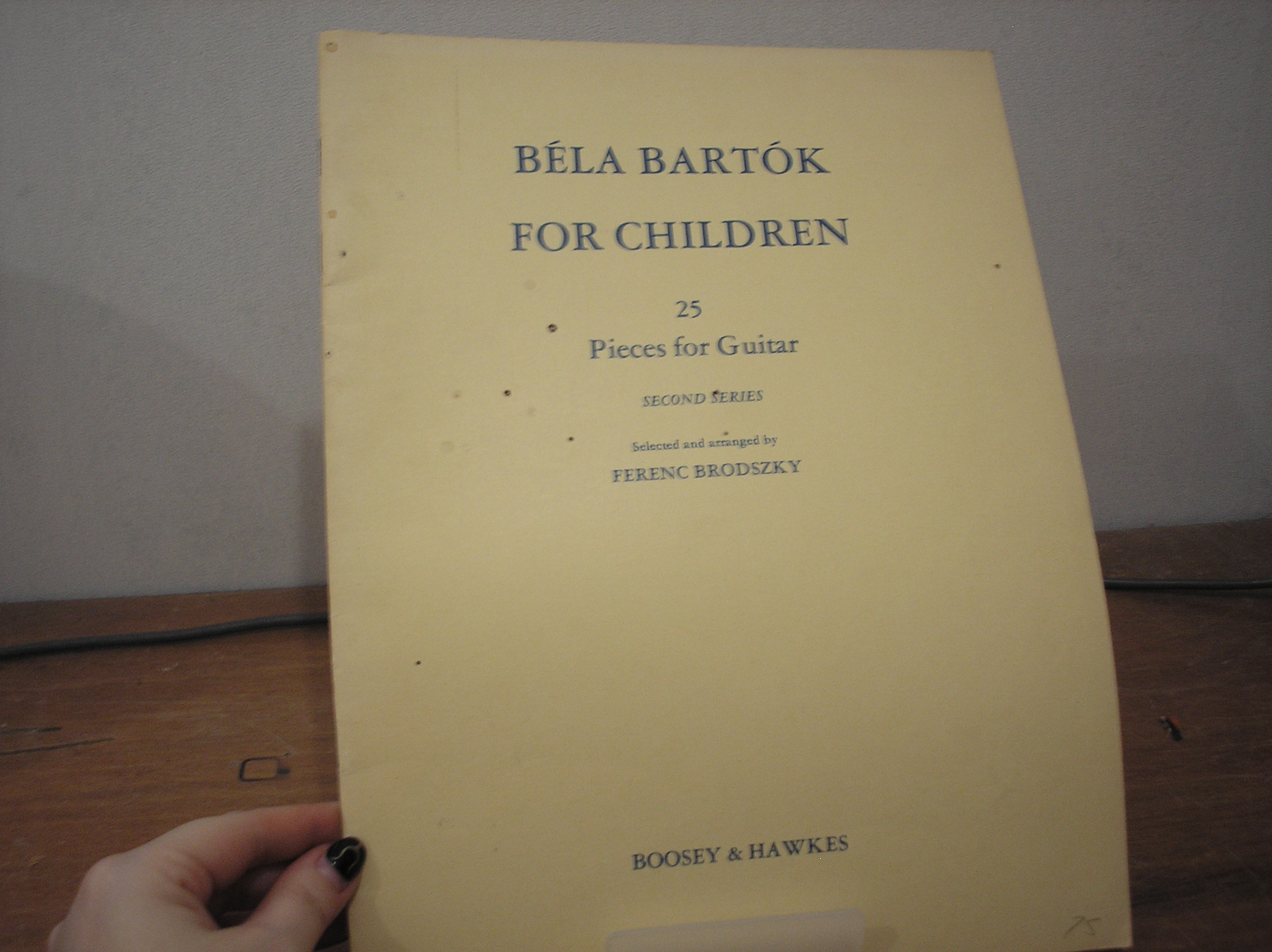 Image 0 of Bela Bartok For Children 25 Pieces for Guitar