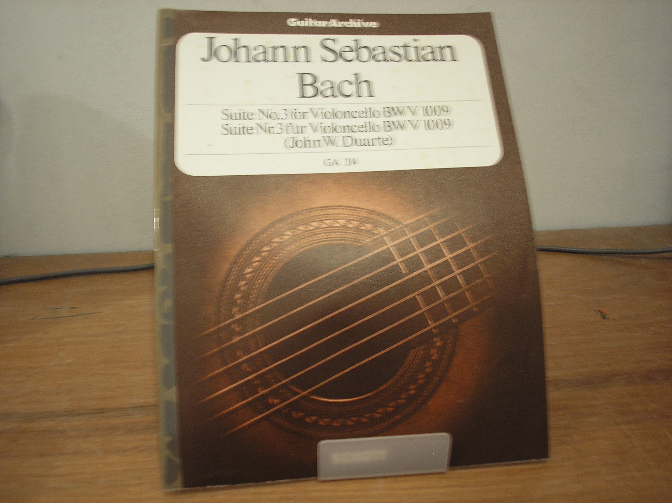 Image 0 of Suite No. 3 for Violoncello BWV 1009